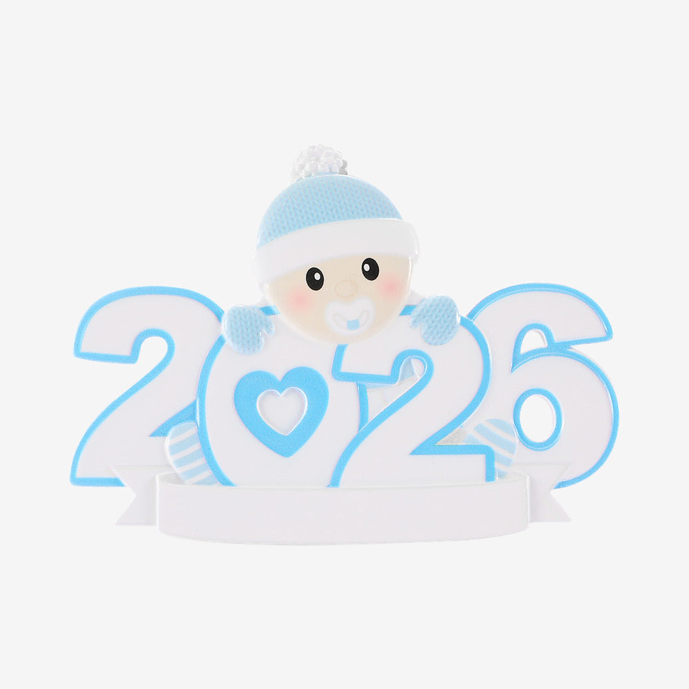 Baby Boy 2026 Personalised Christmas Decoration