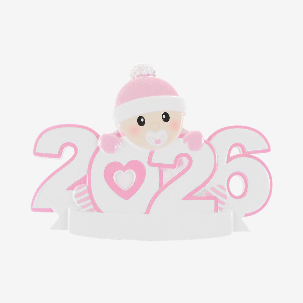 Baby Girl 2026 Personalised Christmas Decoration