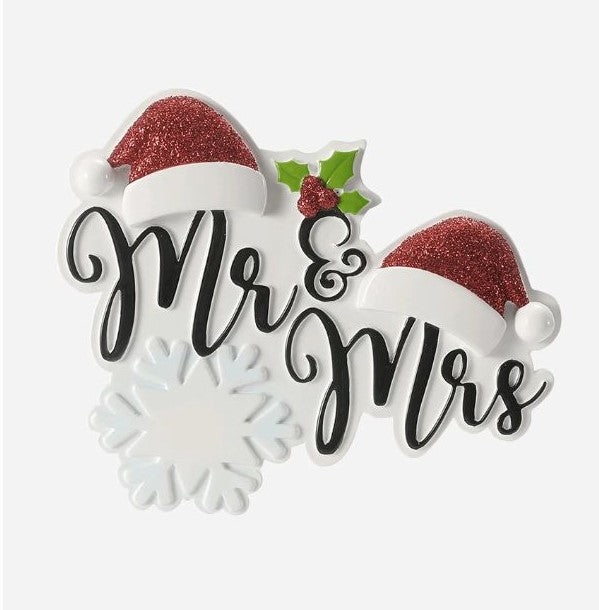 Mr & Mrs with Christmas Hat
