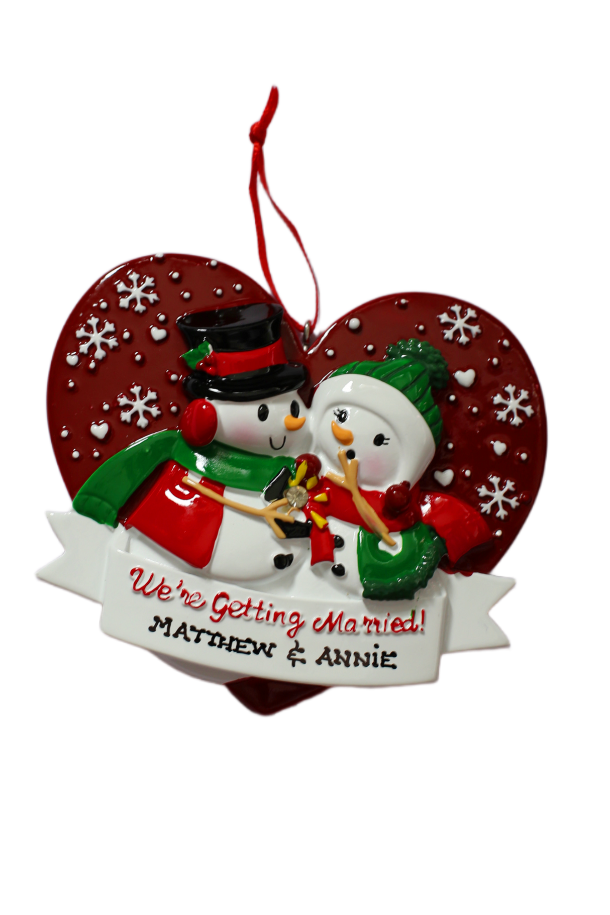 We are getting Married - Personalised Christmas Decoration