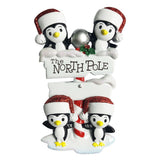 North Pole Penguin Family x 4