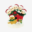 Family of 5 With their Dog Personalised Christmas Decoration