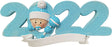 Blue 2022 Baby - Personalised Christmas Decoration