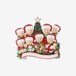 Opening Presents (Family of 8) Personalised Christmas Decoration
