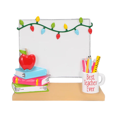 Teacher White Board Personalised Christmas Decoration