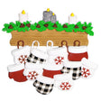 Mitten Family of 11 Personalised Christmas Decoration
