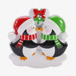 Mistletoe Kissing Penguins Personalised Christmas Decoration