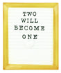 Two Will Become One Personalised Christmas Decoration