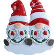 Gnome Family of 2 Personalised Christmas Decoration