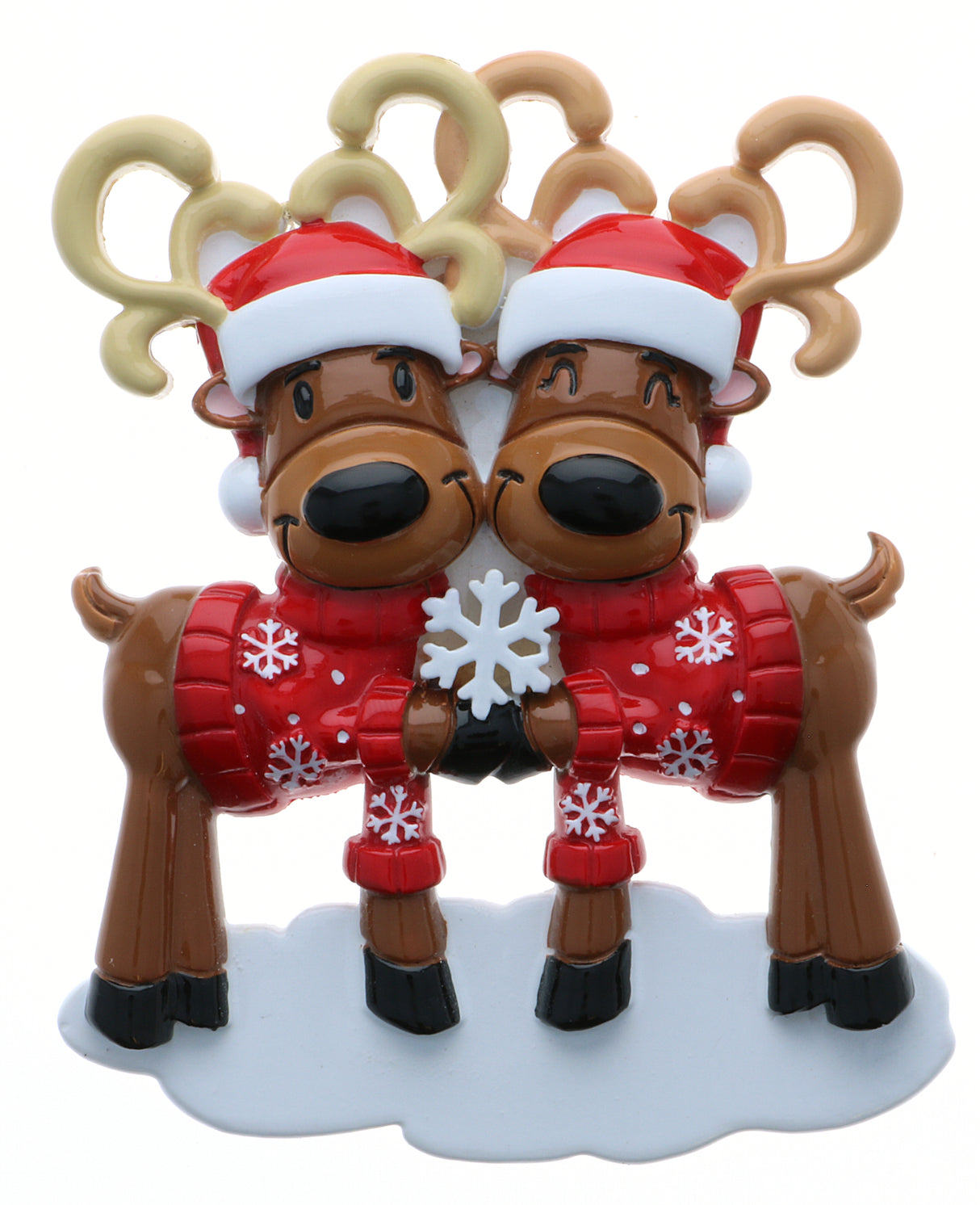 Mr & Mrs Reindeer - Couple - Personalised Christmas Decoration