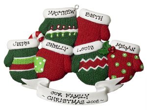 Christmas Mittens x 6