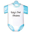 Blue Onesie Personalised Christmas Decoration
