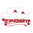 Grandchildren Hearts x 6 Personalised Christmas Decoration