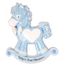 Baby Boy Rocking Horse (New) Personalised Christmas Ornament