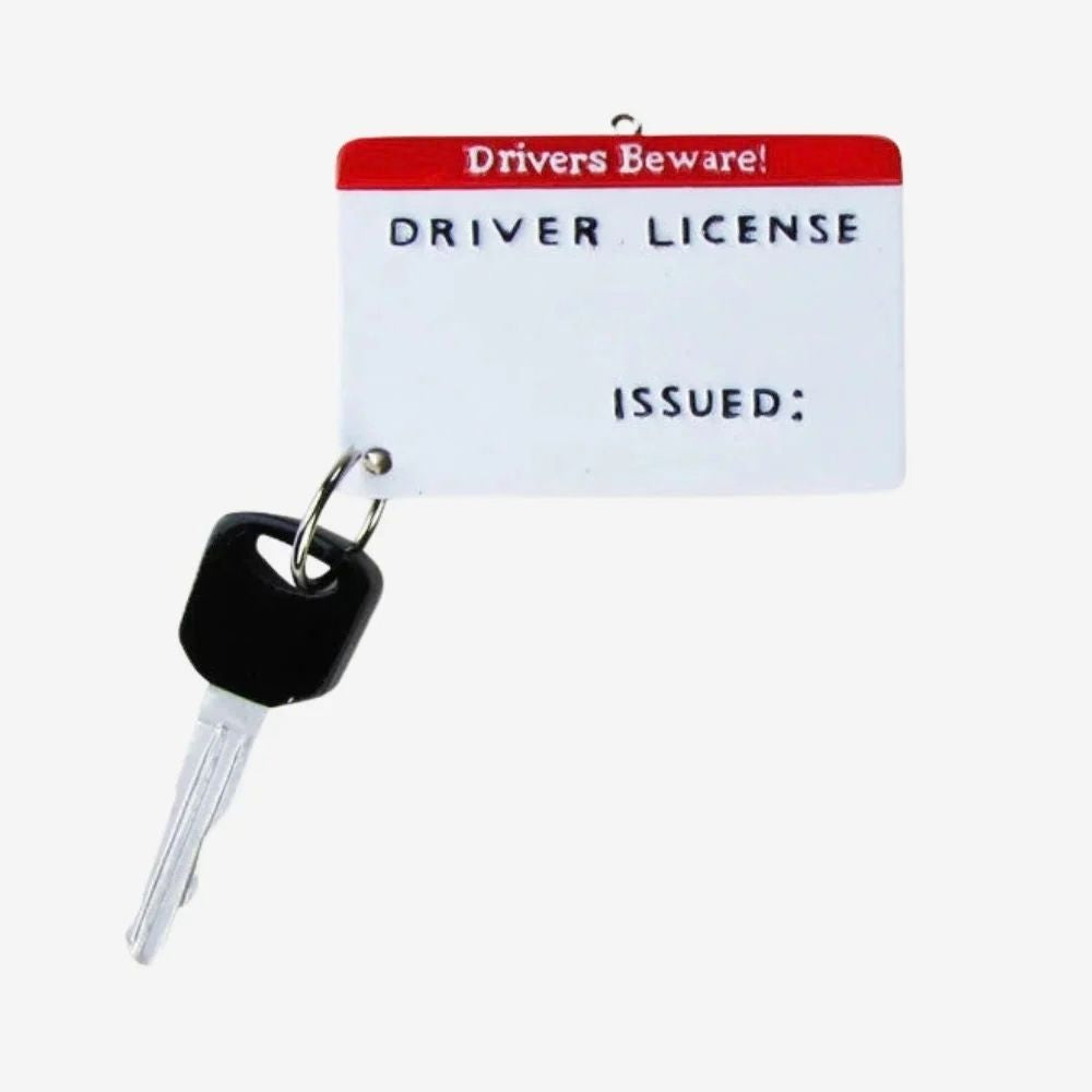 Driver License Personalised Christmas Decoration