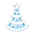 Blue Baby Christmas Tree Personalised Christmas Ornament