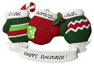 Christmas Mittens x 3