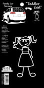 Toddler Girl Car Sticker