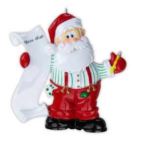 Santas List Personalised Christmas Decoration