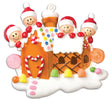 Gingerbread House for a family of  4 Personalised Christmas Decoration