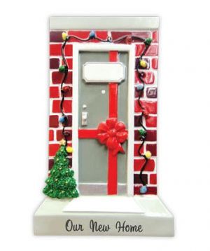 Our New Home Door Personalised Christmas Decoration