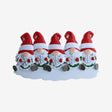 Gnome Family of 5 Personalised Christmas Decoration
