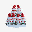 Gnome Family of 6 Personalised Christmas Decoration