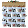 Stockings on Shelf for 20 names Personalised Christmas Decoration