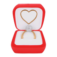 Engagement Ring - Red - Personalised Christmas Decoration