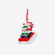 People Sled Family x 2 Personalised Christmas Decoration