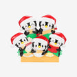 Penguin Baking  Family of 5 Personalised Christmas Decoration