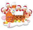 Gingerbread House for a family of 5 Personalised Christmas Decoration