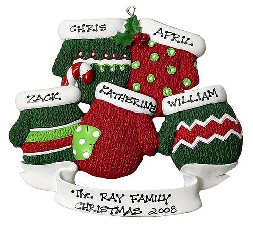 Christmas Mittens x 5