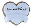 Stick On Memorial Heart - Attach to any decoration - Personalised Christmas Decoration