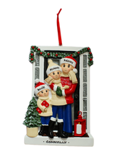 Farmhouse Family - Family of 3 - Personalised Christmas Decoration