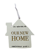 Our New Home - Personalised Christmas Decoration