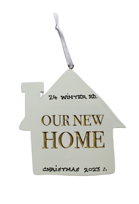 Our New Home - Personalised Christmas Decoration