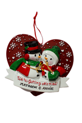 We are getting Married - Personalised Christmas Decoration