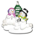 Snowmen Engagement Personalised Christmas Decoration