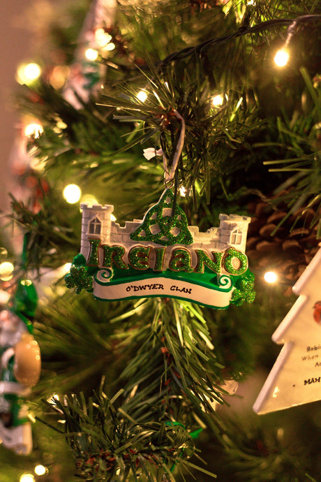 Ireland hanging on a Christmas tree